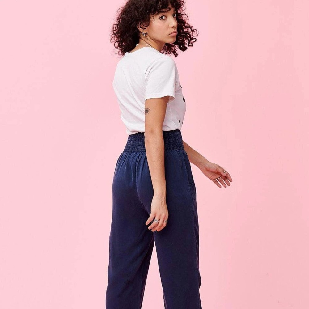 SOLD Lucy and Yak Kia tencel trousers in black